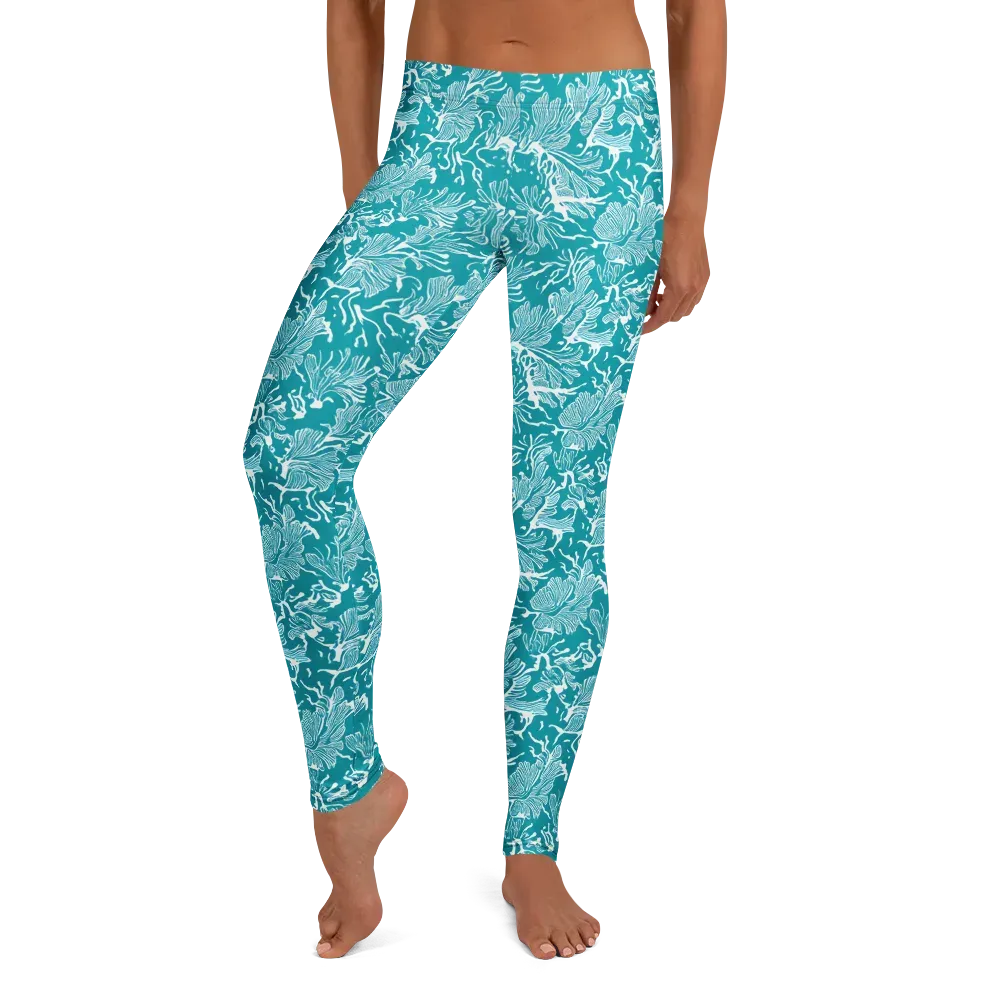 Tidal Botanica on Leggings — Front