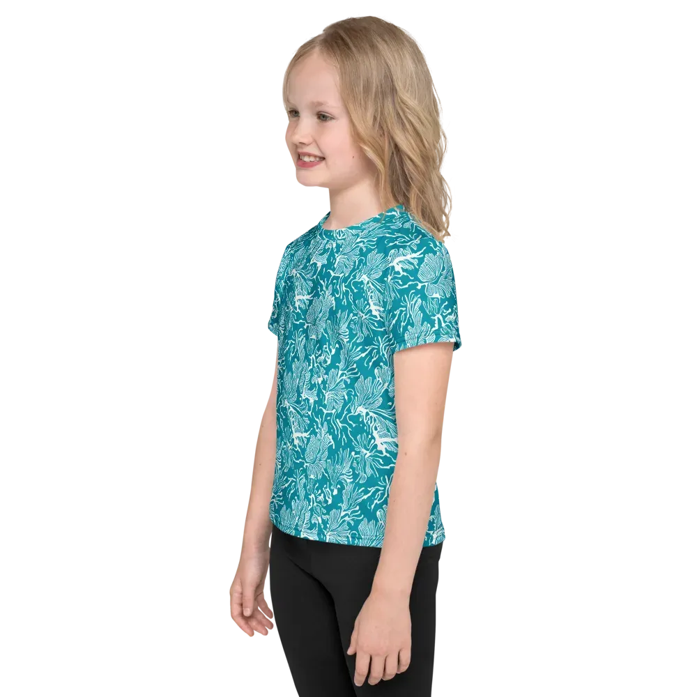 Tidal Botanica on Kids Crew Neck T-Shirt — Left