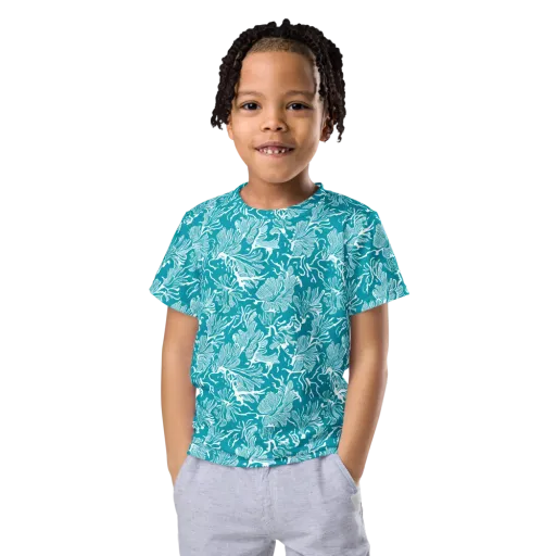 Tidal Botanica on a Kids Crew Neck T-Shirt