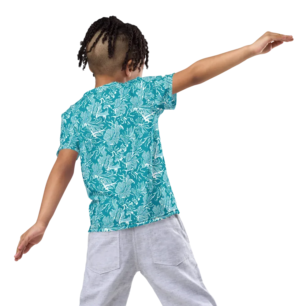 Tidal Botanica on Kids Crew Neck T-Shirt — Back