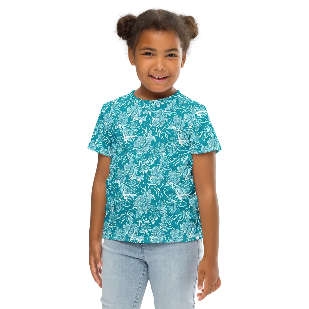 Tidal Botanica on Kids Crew Neck T-Shirt — Front