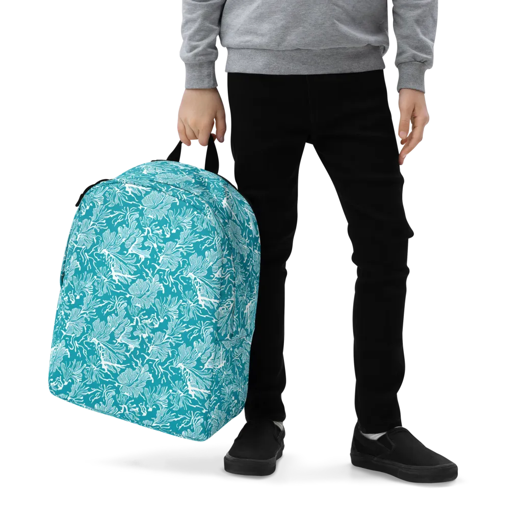 Tidal Botanica on Minimalist Backpack — Zoomed-in