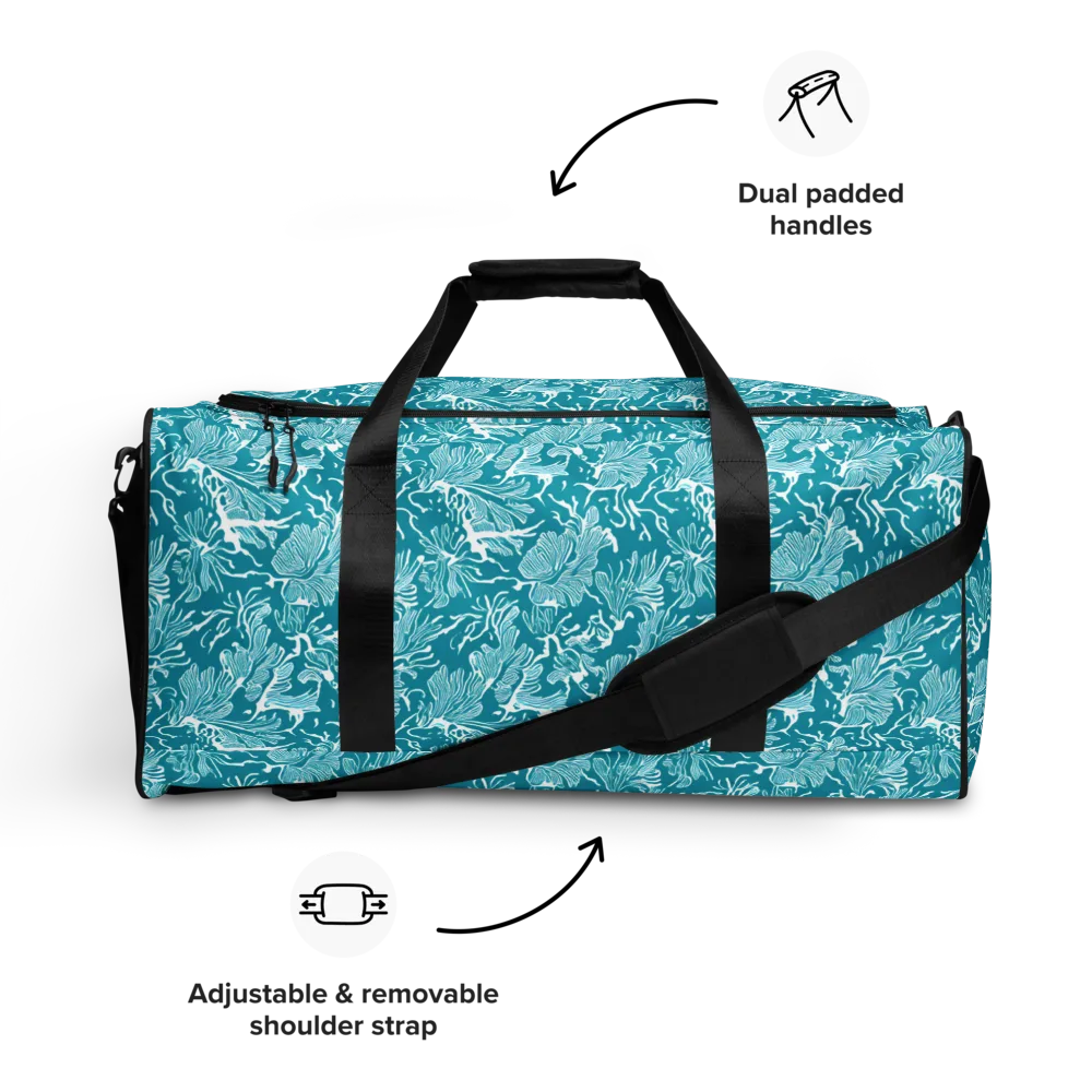 Tidal Botanica on Duffle Bag — Front