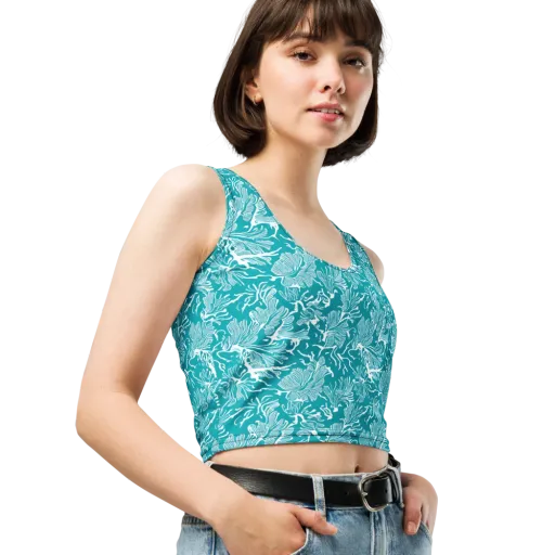 Tidal Botanica on a Crop Top