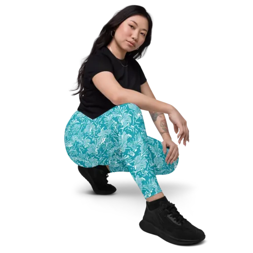 Tidal Botanica on a Leggings with Pockets