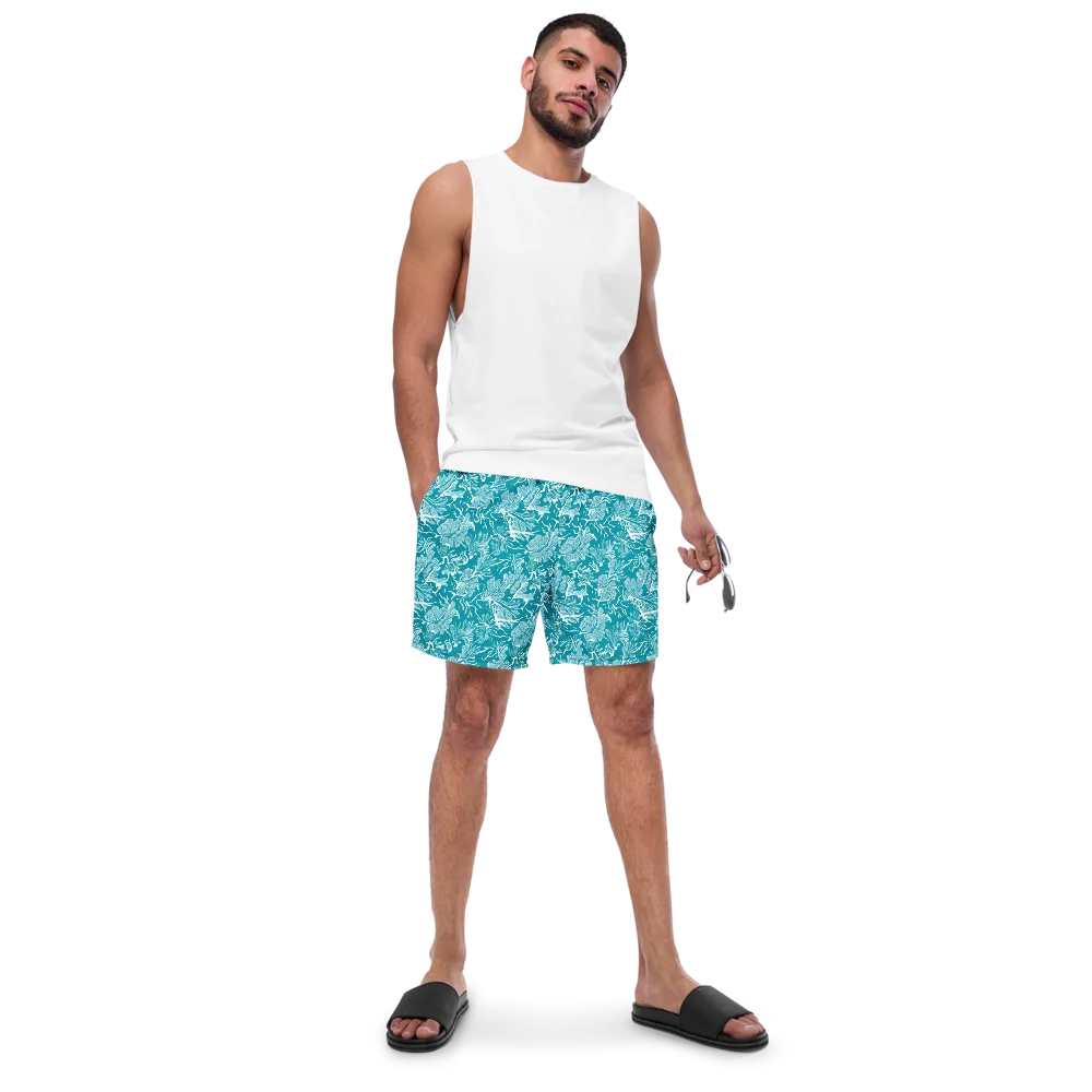 Tidal Botanica on Swim Trunks — Front