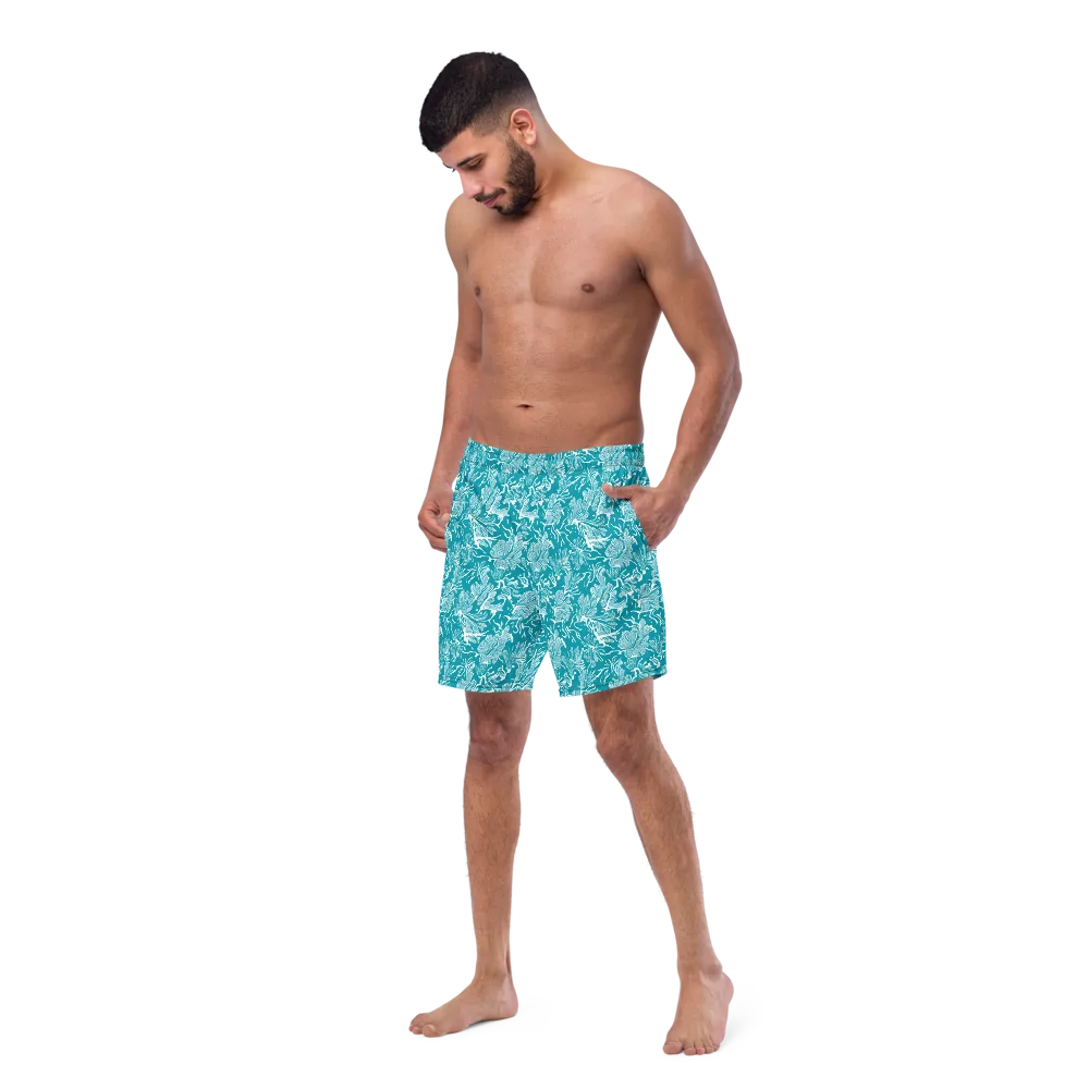 Tidal Botanica on Swim Trunks — Left Front