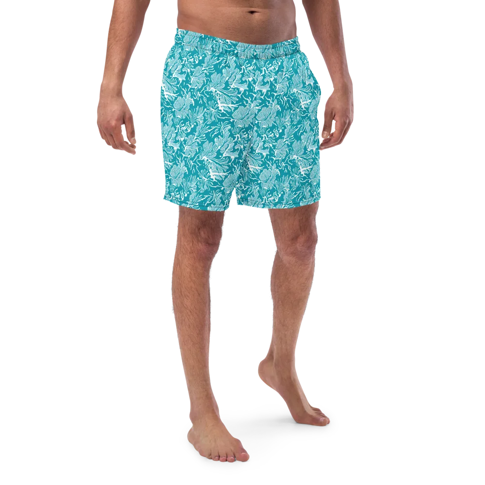 Tidal Botanica on Swim Trunks — Front