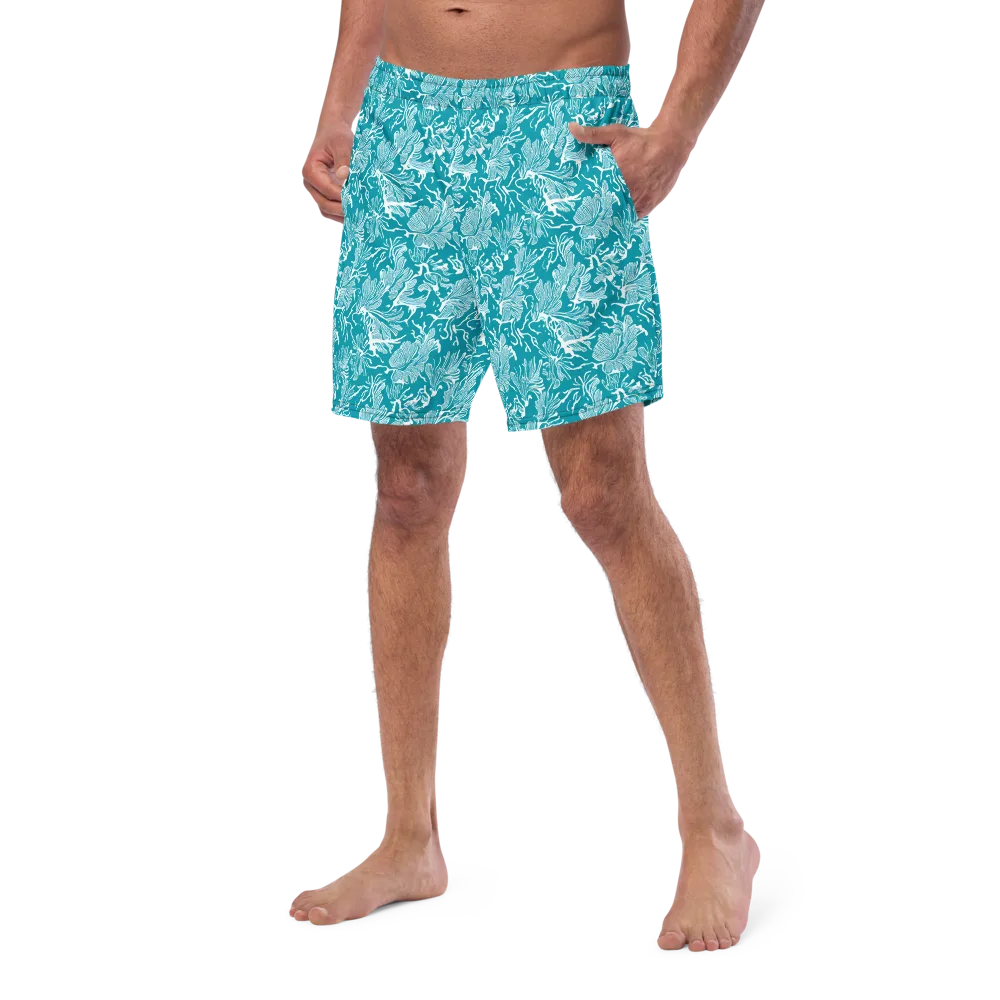 Tidal Botanica on Swim Trunks — Left Front