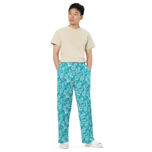 Tidal Botanica on a Wide-Leg Pants