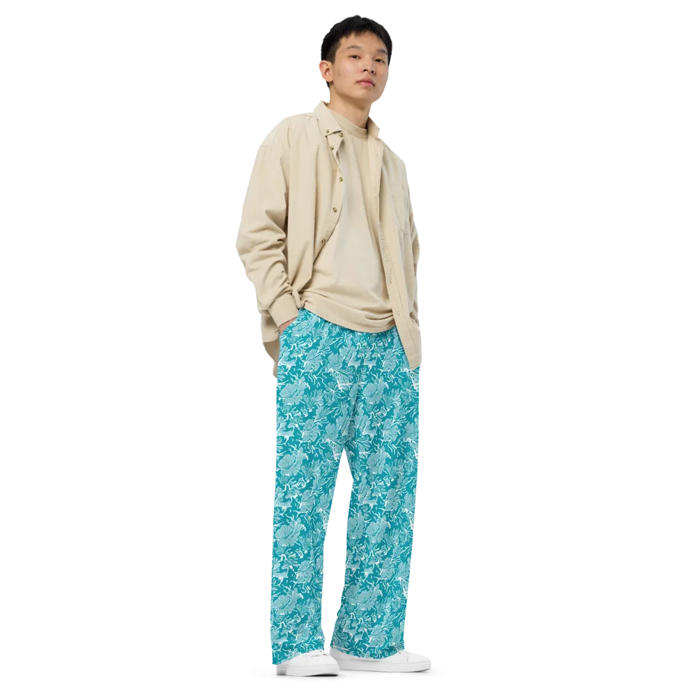 Tidal Botanica on Wide-Leg Pants — Right Front