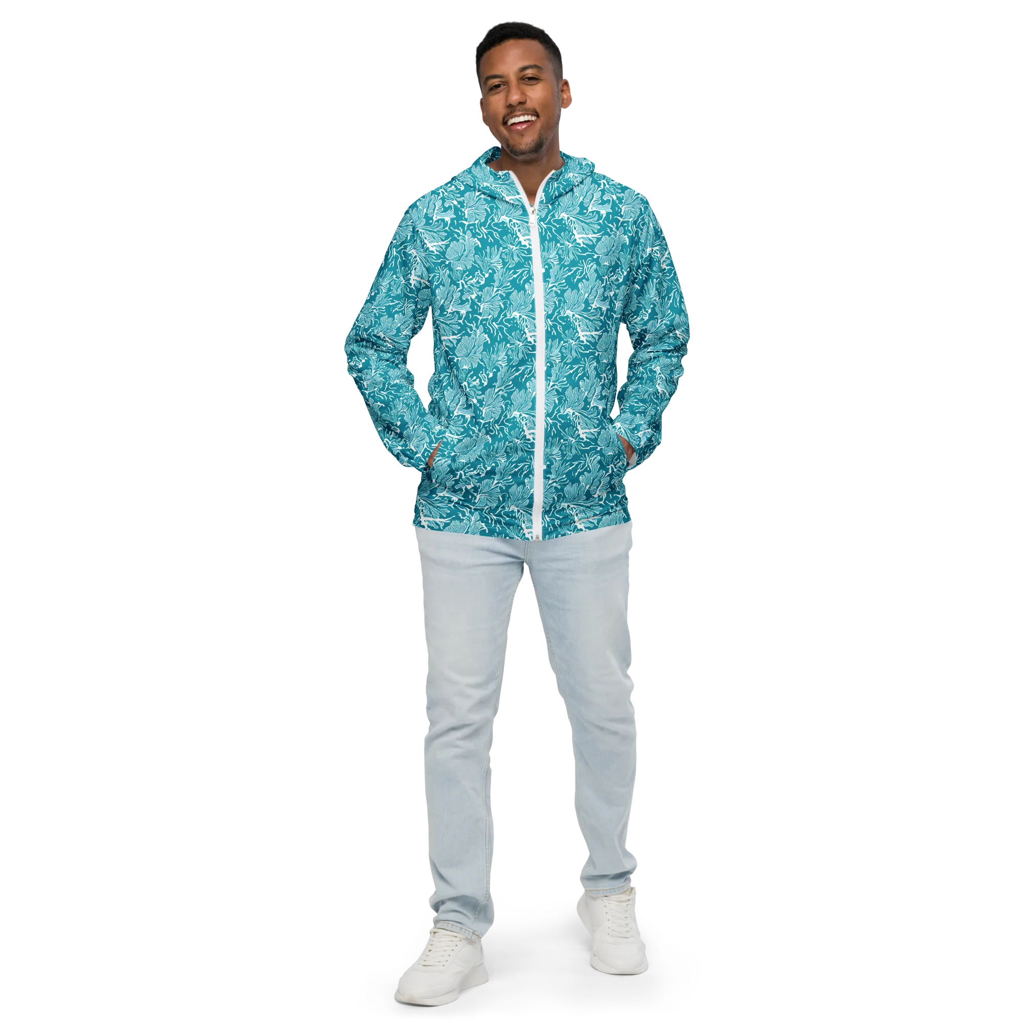 Tidal Botanica on Men's Windbreaker — Front
