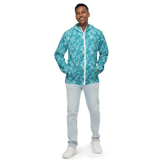 Tidal Botanica on a Men's Windbreaker