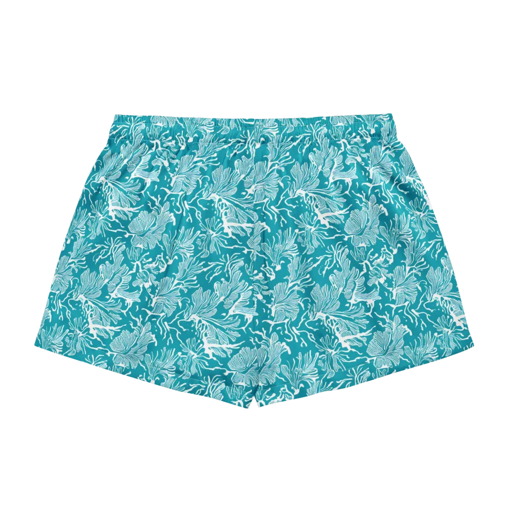 Tidal Botanica on Women's Pajama Shorts — Back