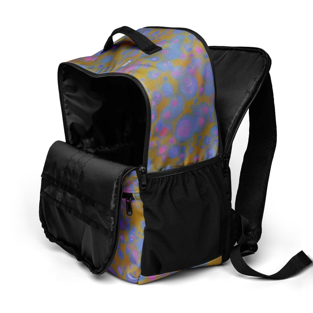 Ochre Nebula on Utility Backpack — Product details 2