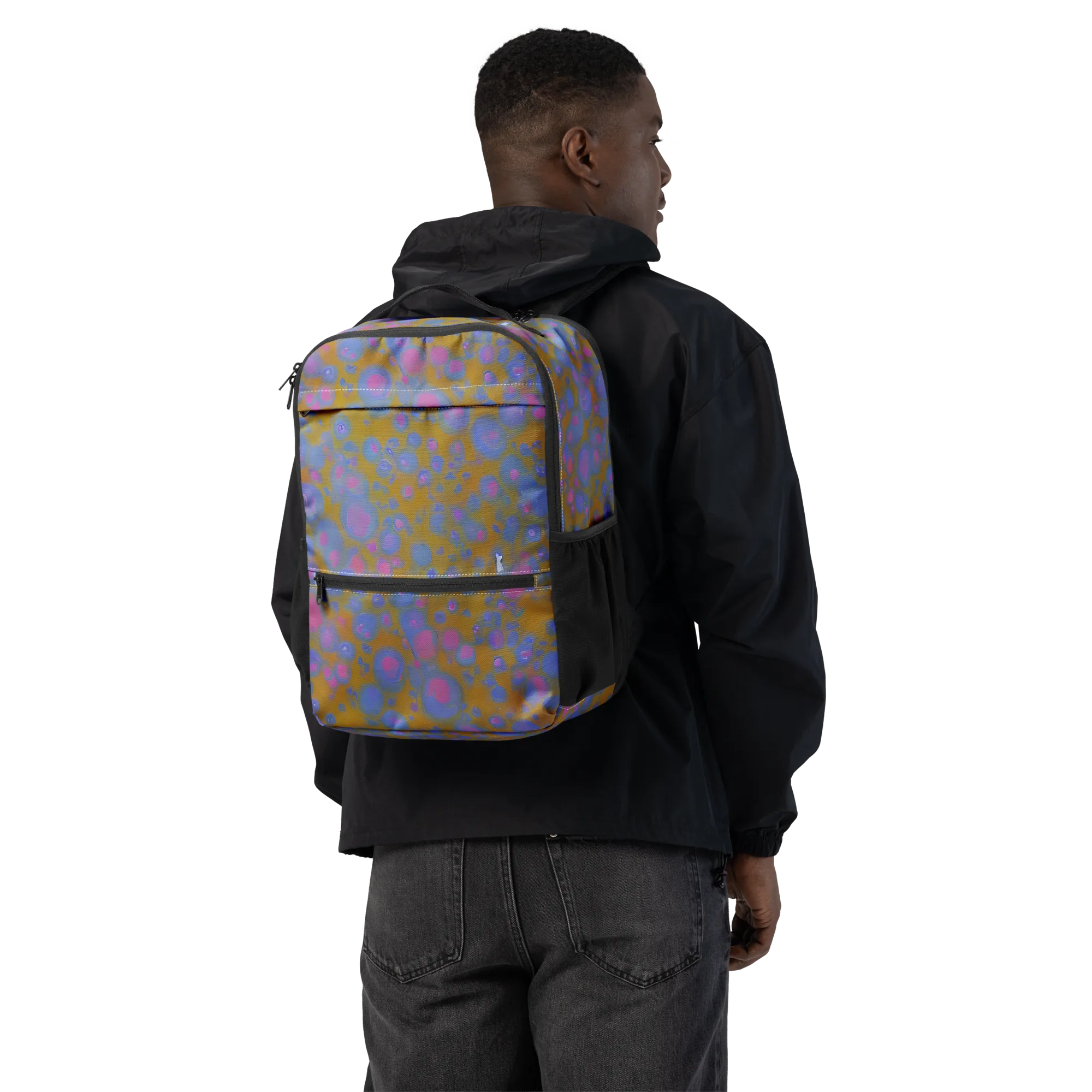 Ochre Nebula on Utility Backpack — Back
