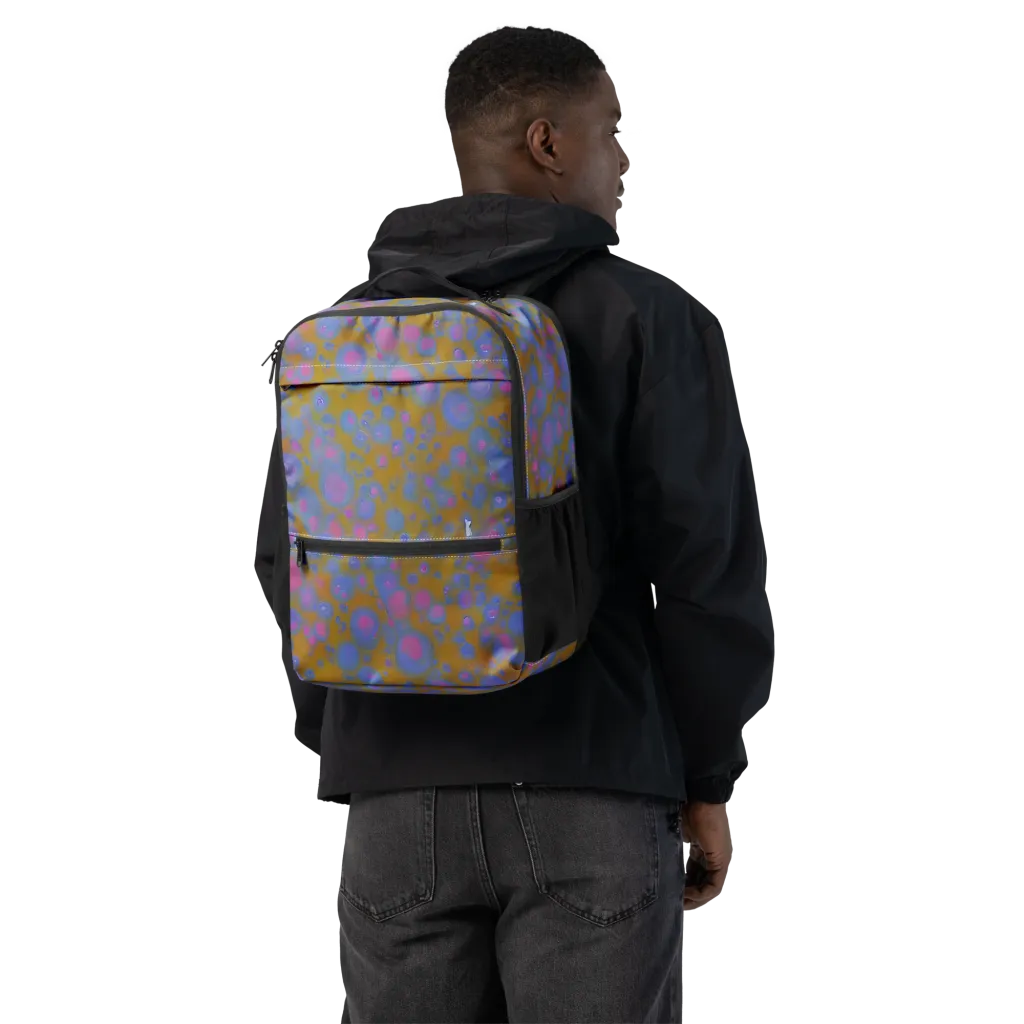 Ochre Nebula on Utility Backpack — Back