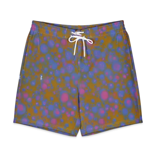 Ochre Nebula on a Men's Board Shorts