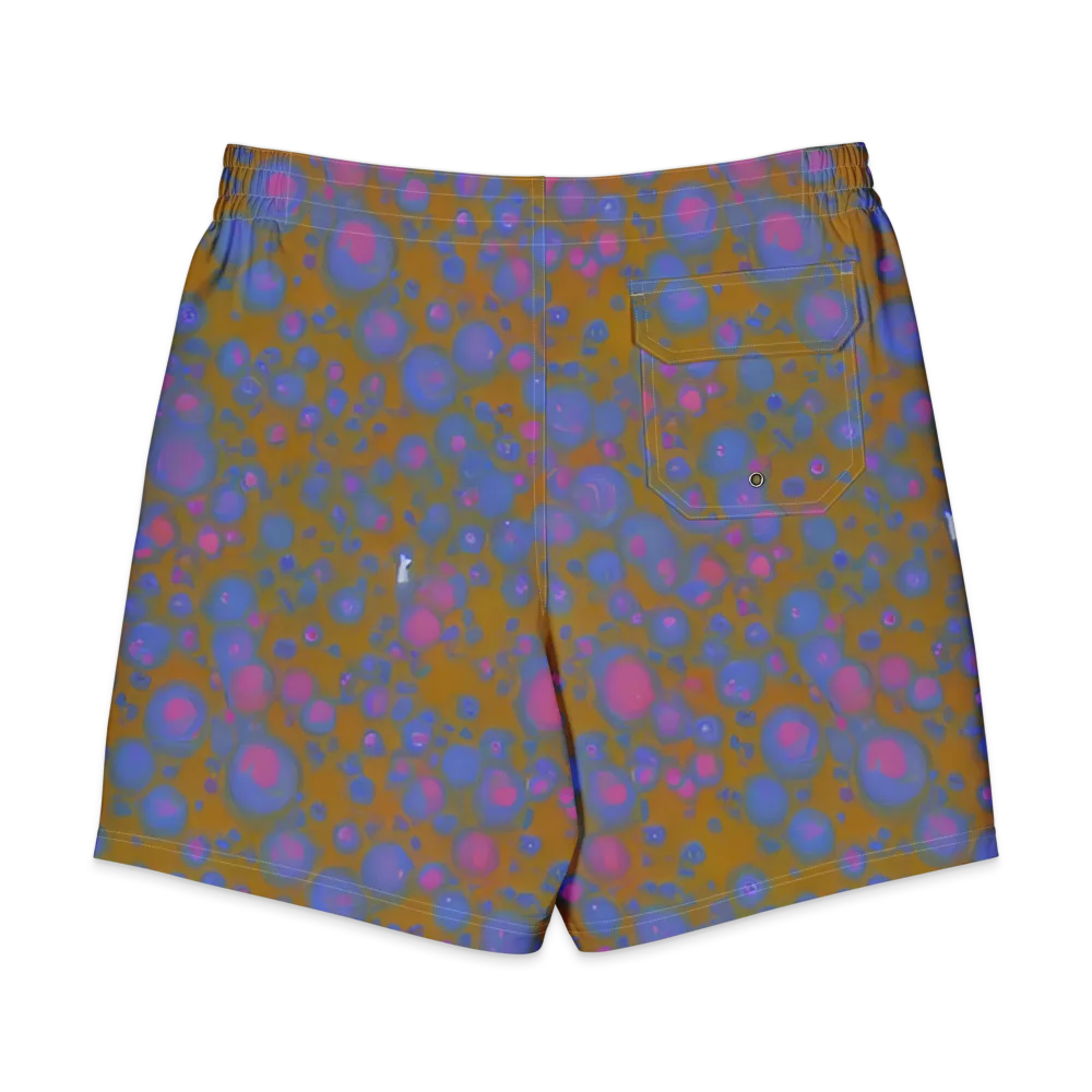 Ochre Nebula on Men's Board Shorts — Back