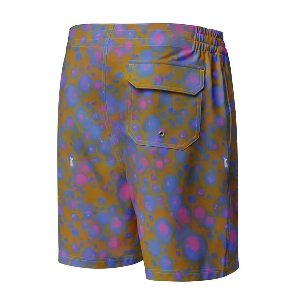 Ochre Nebula on Men's Board Shorts — Back