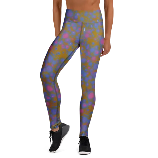 Ochre Nebula on a Yoga Leggings