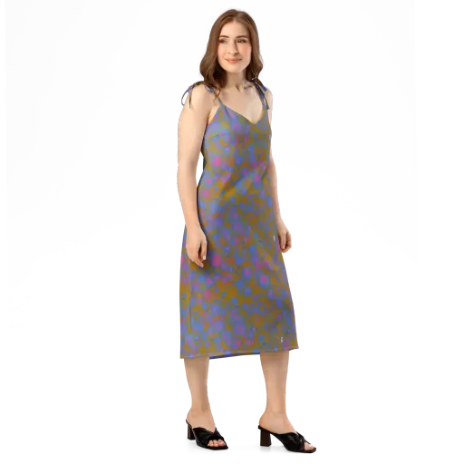 Ochre Nebula on a Slip Dress