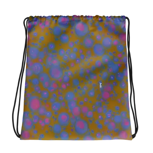 Ochre Nebula on a Drawstring Bag