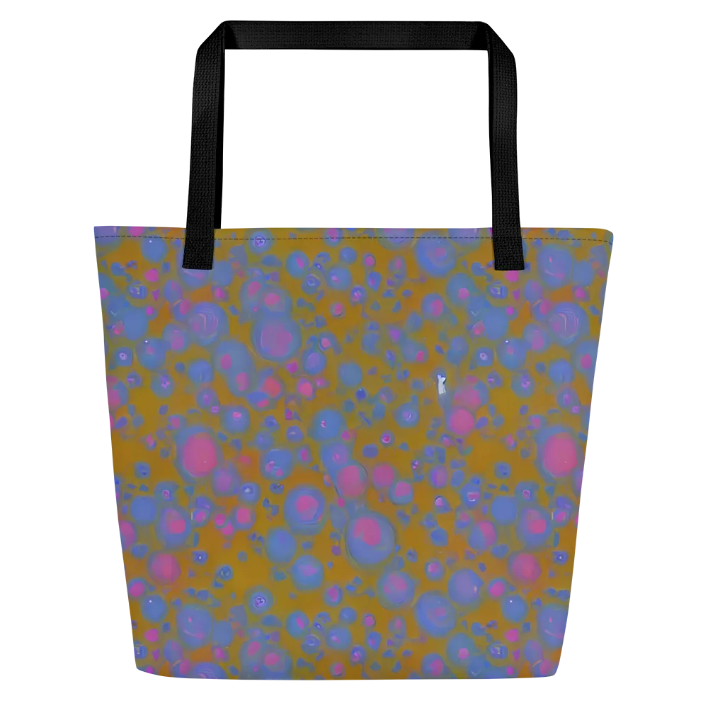 Ochre Nebula on Large Tote Bag W/ Pocket — Front