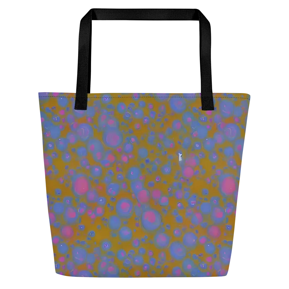 Ochre Nebula on Large Tote Bag W/ Pocket — Front