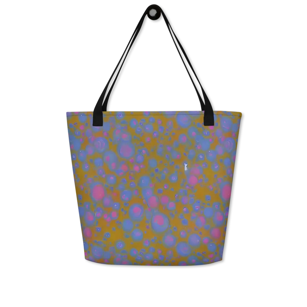 Ochre Nebula on Large Tote Bag W/ Pocket — Front
