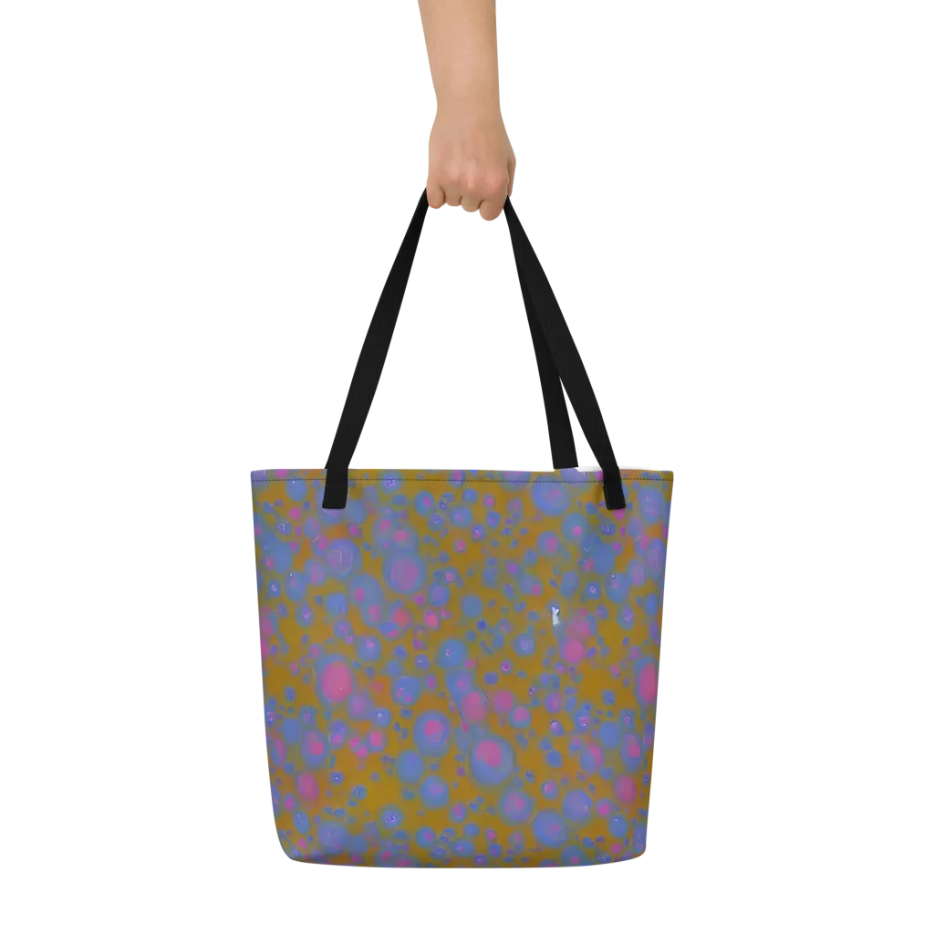 Ochre Nebula on Large Tote Bag W/ Pocket — Front