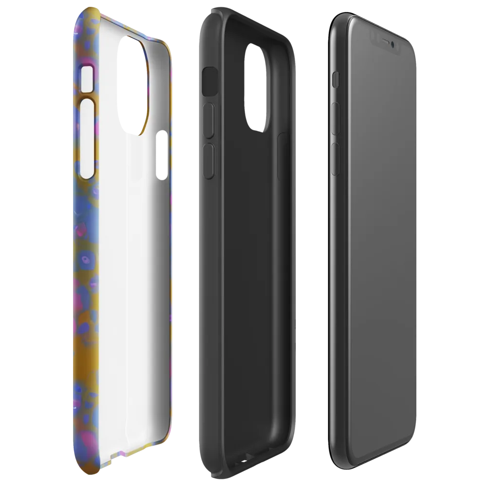 Ochre Nebula on Tough Case for iPhone® — Right