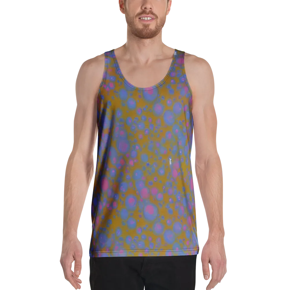 Ochre Nebula on Men's Tank Top — Front