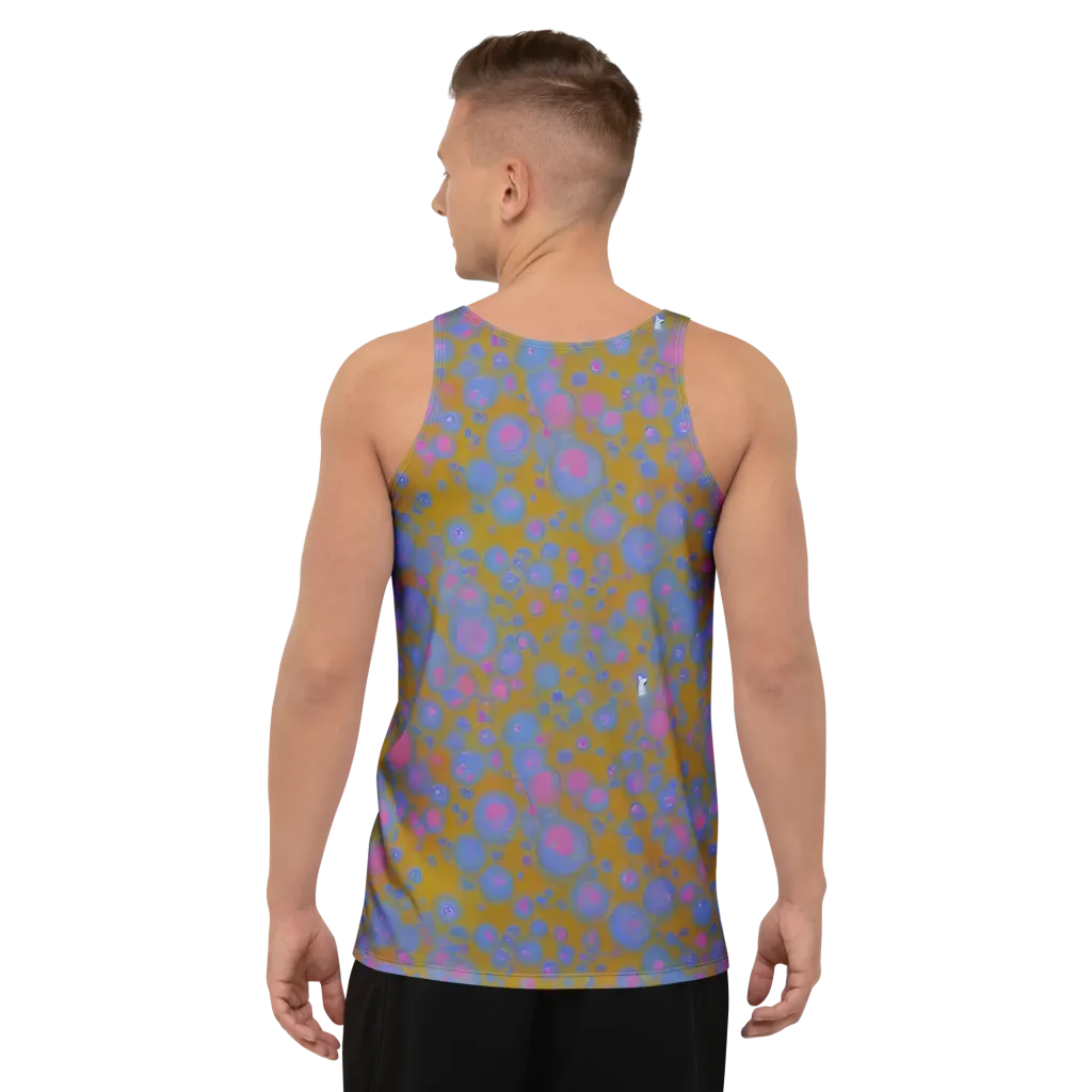 Ochre Nebula on Men's Tank Top — Back