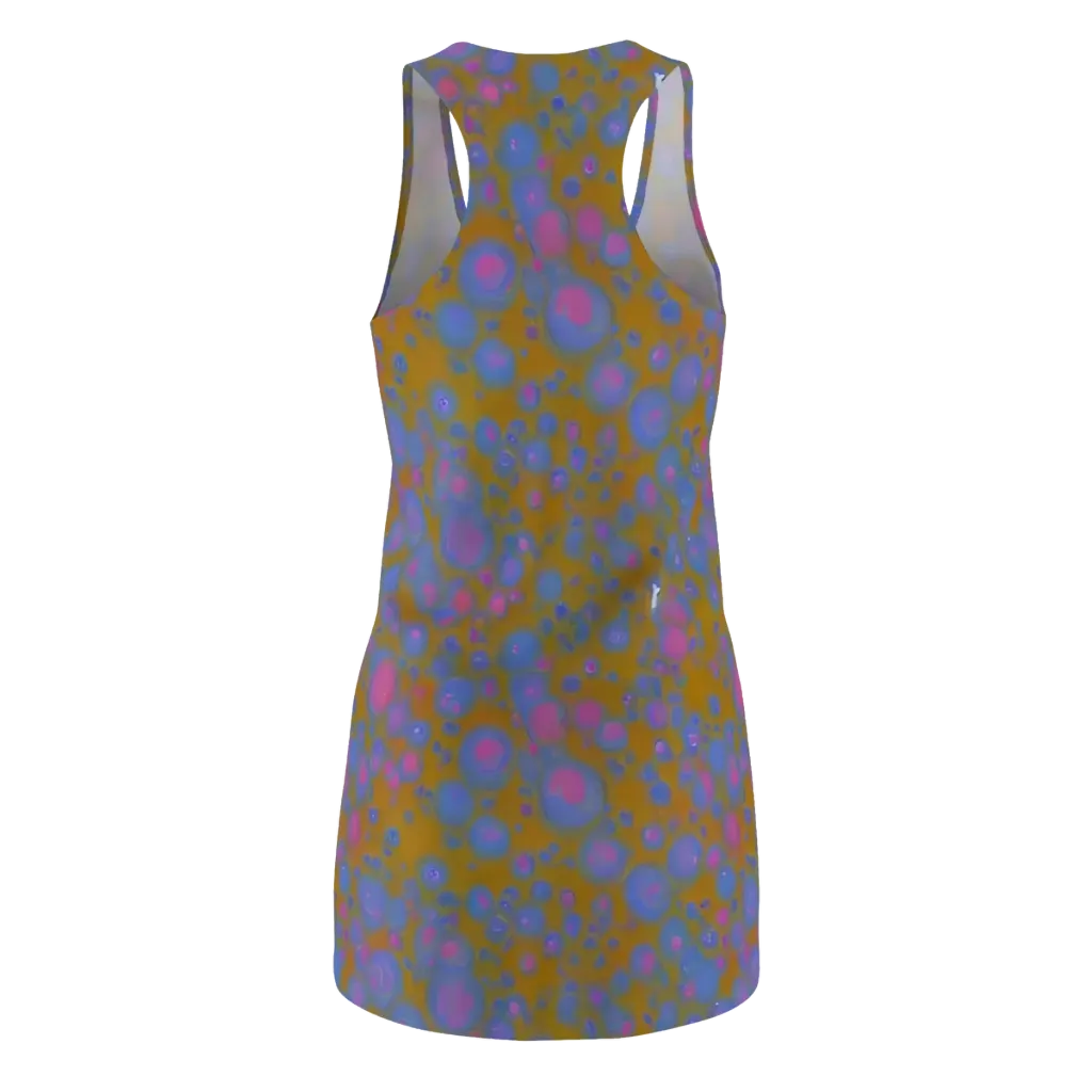 Ochre Nebula on Racerback Dress — Back