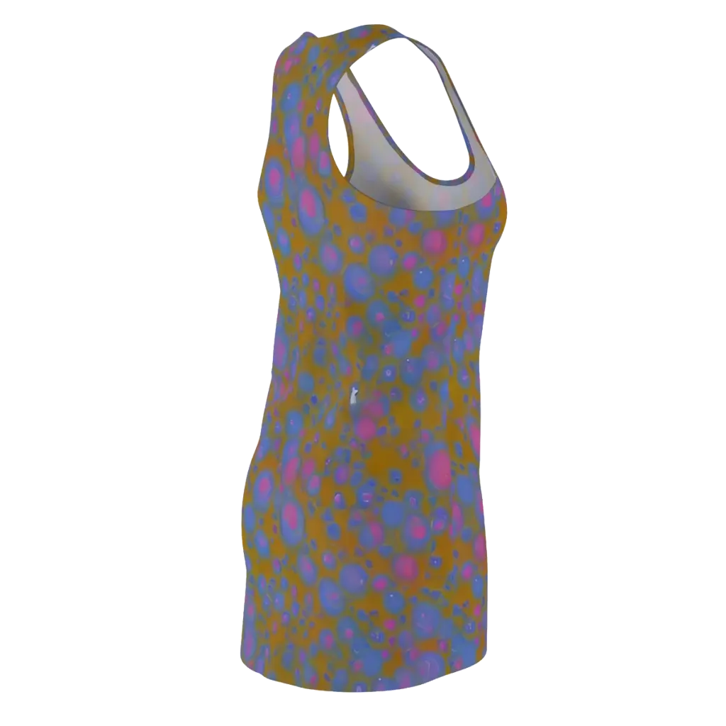 Ochre Nebula on Racerback Dress — Back Side
