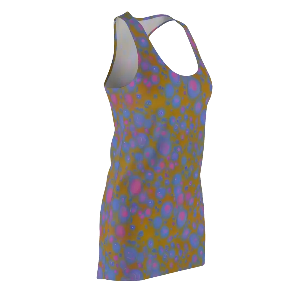 Ochre Nebula on Racerback Dress — Front Side