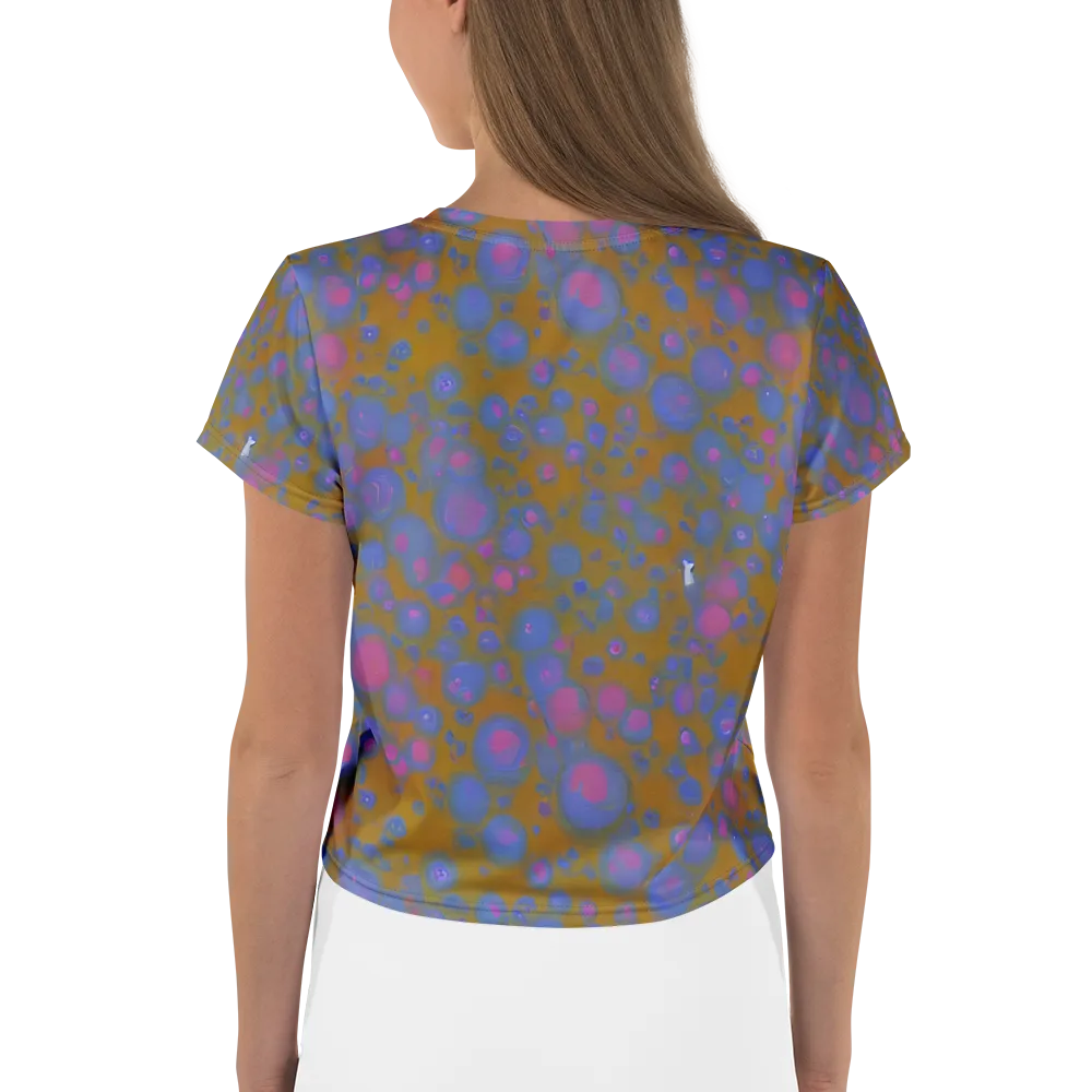 Ochre Nebula on Crop Tee — Back