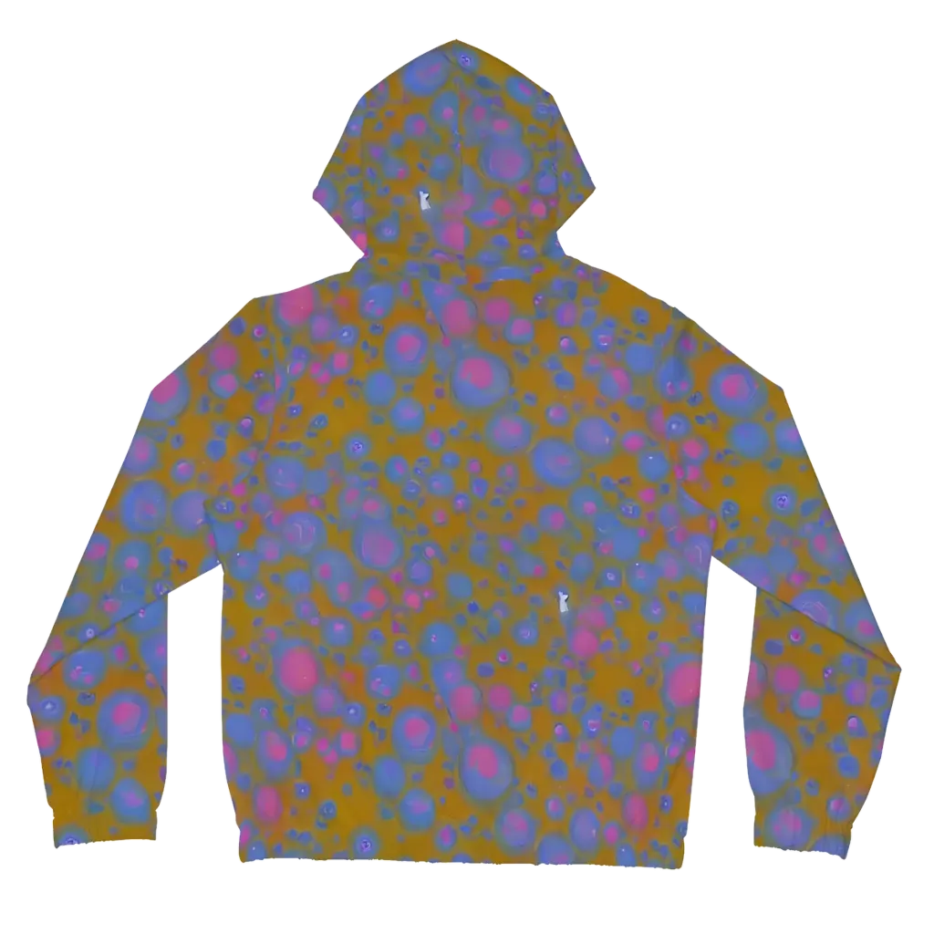 Ochre Nebula on Women's Full-Zip Hoodie — Back
