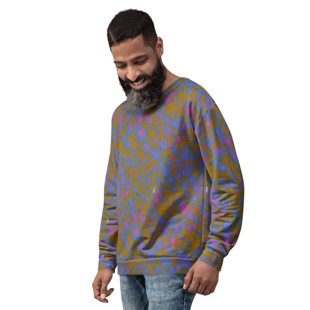 Ochre Nebula on Sweatshirt — Left Front
