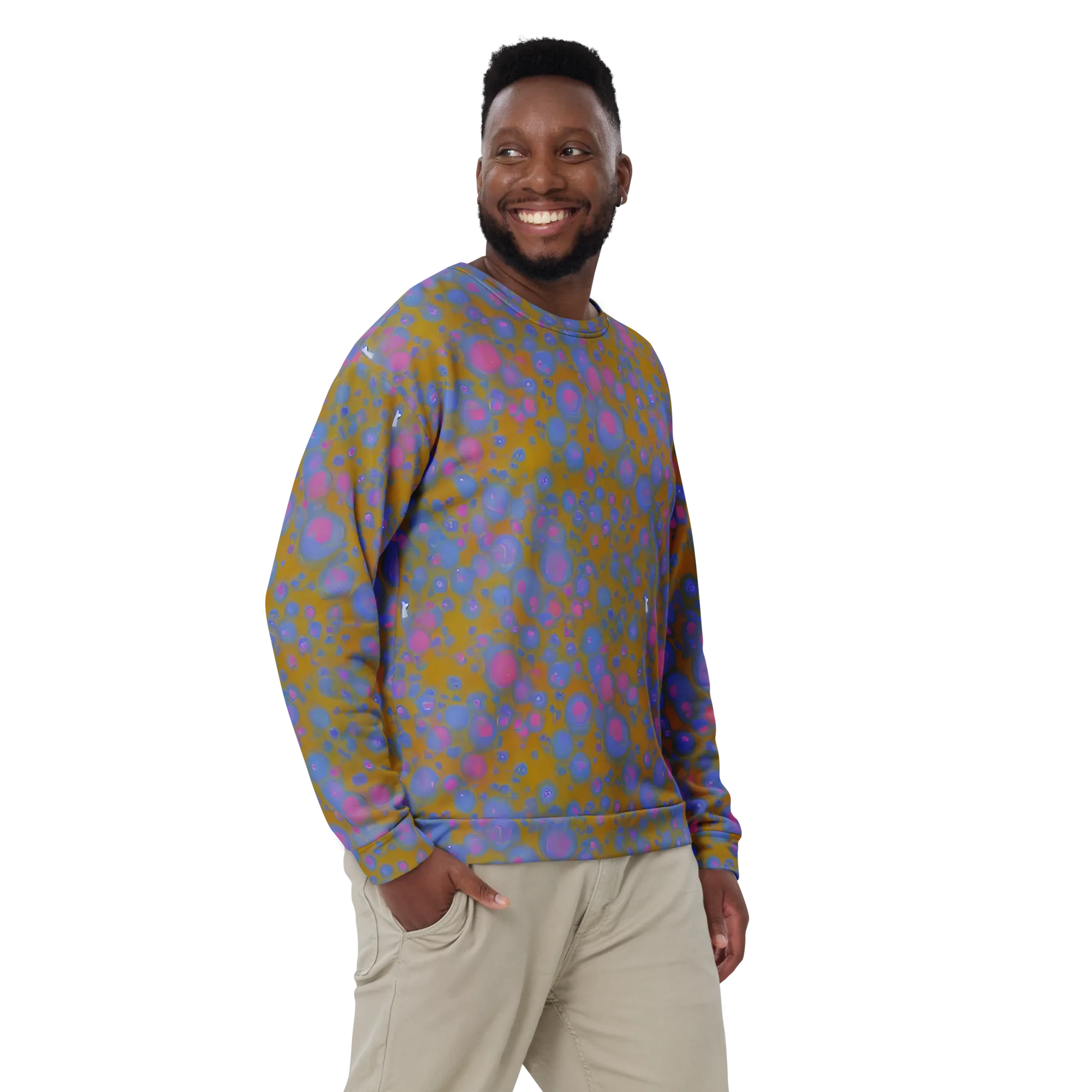 Ochre Nebula on Sweatshirt — Front