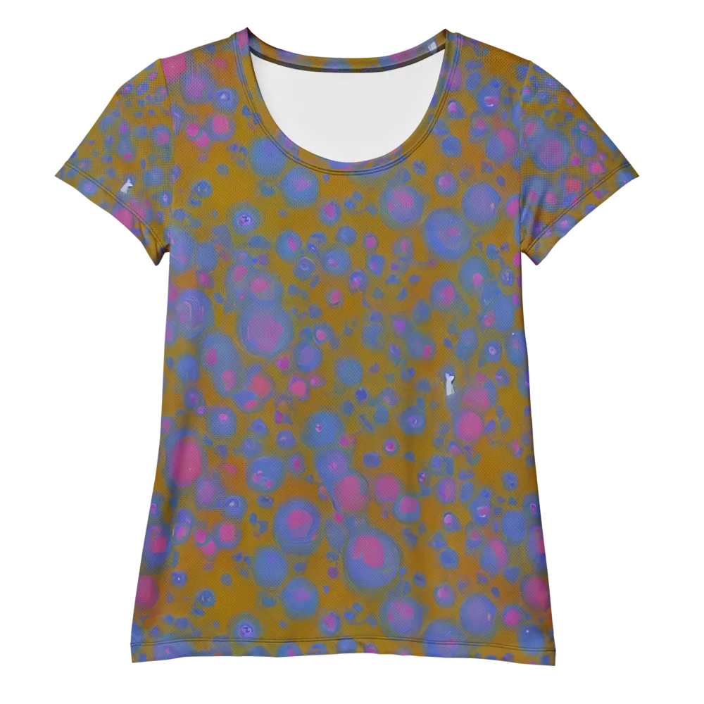 Ochre Nebula on Women's Athletic T-Shirt — Front