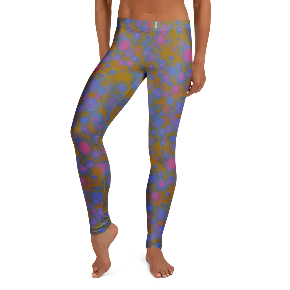 Ochre Nebula on Leggings — Front
