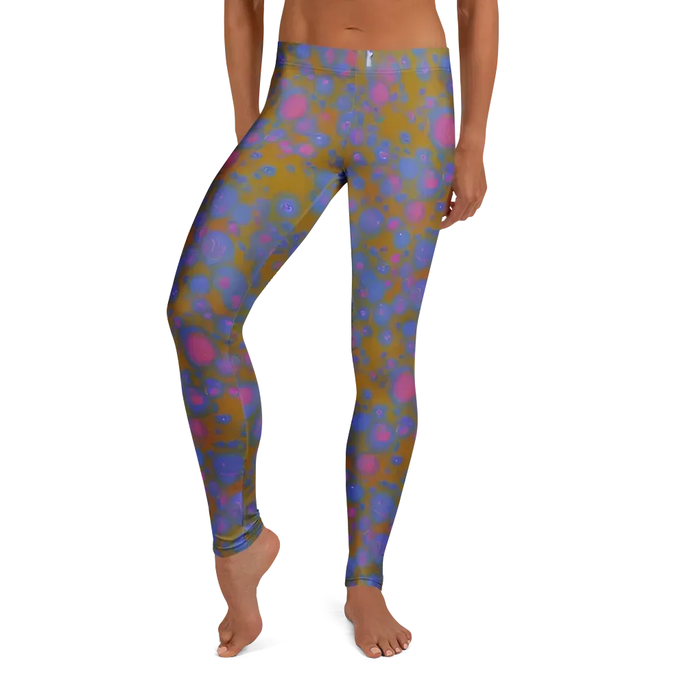 Ochre Nebula on Leggings — Front