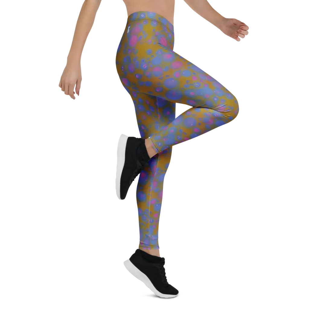 Ochre Nebula on Leggings — Right
