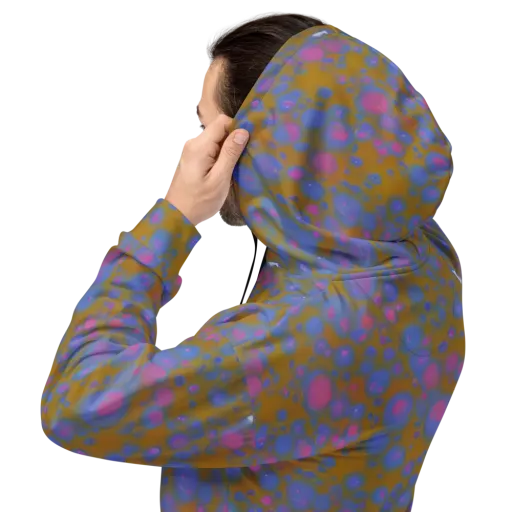 Ochre Nebula on a Hoodie