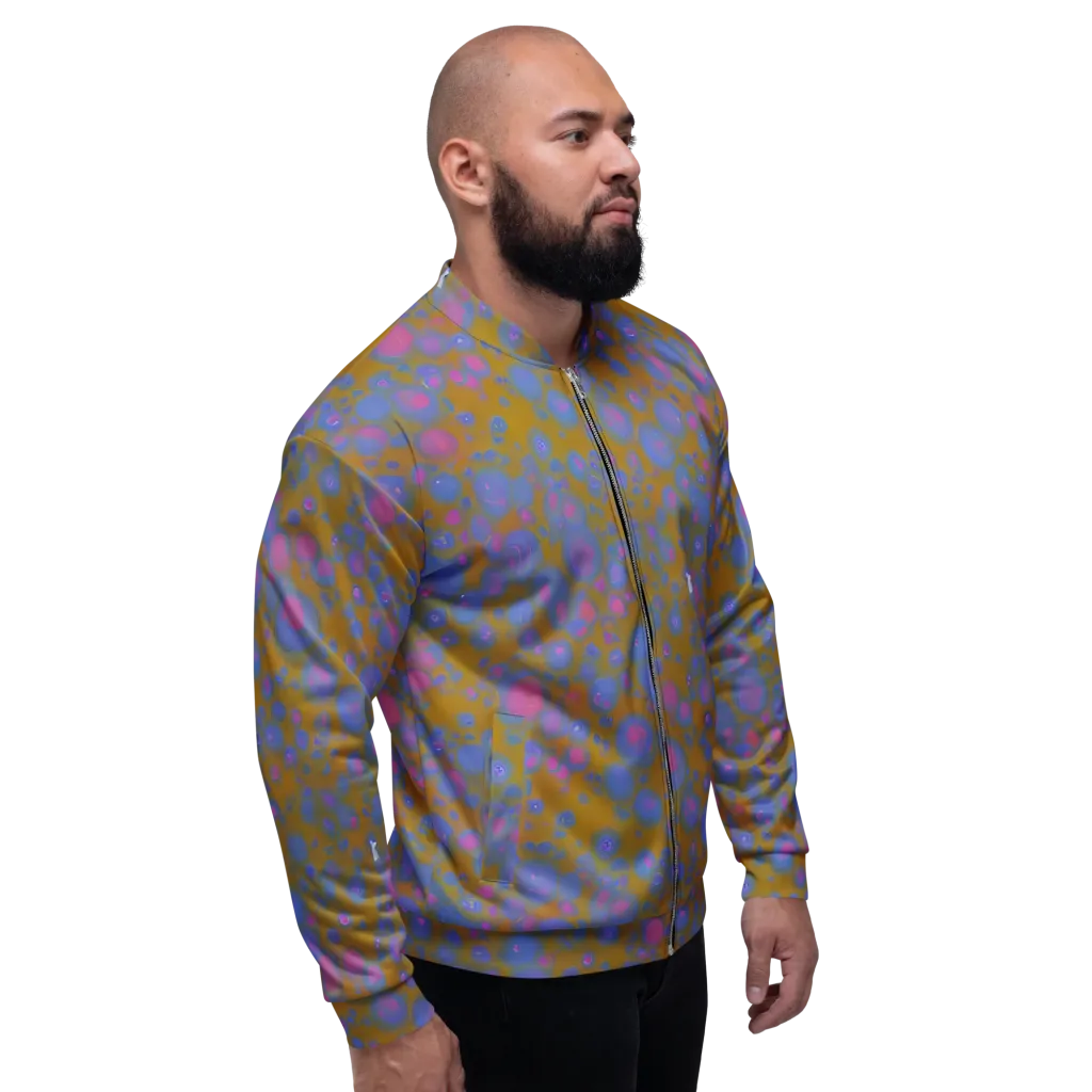 Ochre Nebula on Bomber Jacket — Right