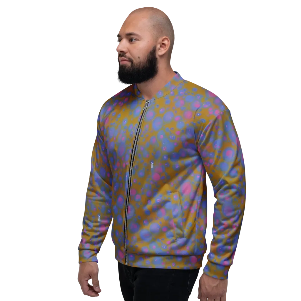 Ochre Nebula on Bomber Jacket — Left