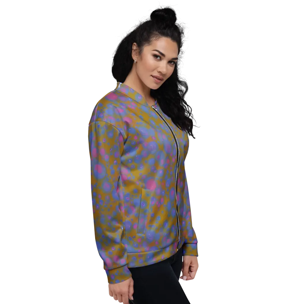 Ochre Nebula on Bomber Jacket — Right