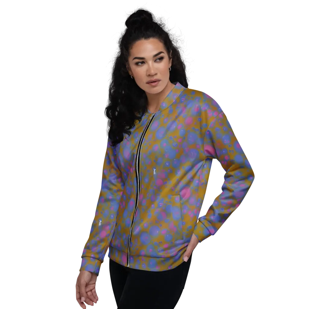 Ochre Nebula on Bomber Jacket — Left